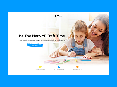 DIY Moms Website Design landing page uidesign website design