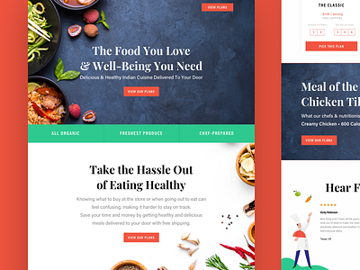 Food Delivery Landing Page food app food ui food website illustration kaltrinaferizi landing page landing page design ui ux design web design website design