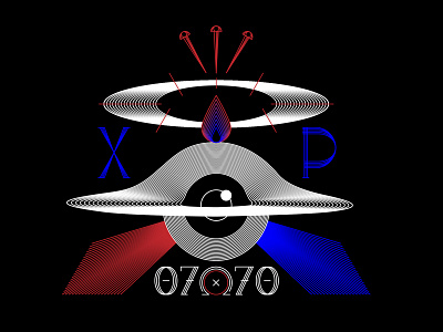 I AM (colorized) blackhole chi christogram design divine eye flame flat icon illustration illustrator mercy nails rho typography vector water