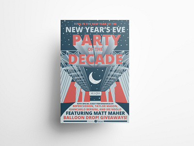 SLS20 New Year's Eve Party Promo Poster branding design illustration illustrator new year party poster poster poster art promotional