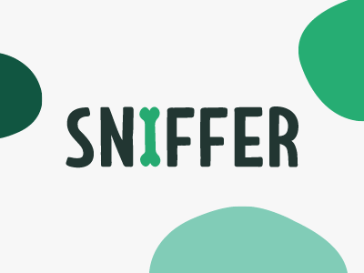 The Sniffer App Logo design dogs graphic design logo pets wip