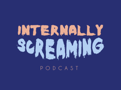 WIP Internally Screaming Podcast Logo 2 brandidentity branding design graphicdesign logo logodesign podcast podcastdesign