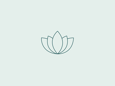 Minimal Lotus Icon branding graphicdesign icon illustration logo vector