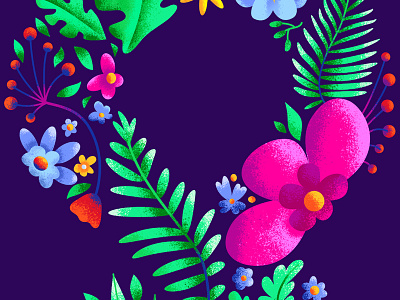 flower color flower illustration painting vector