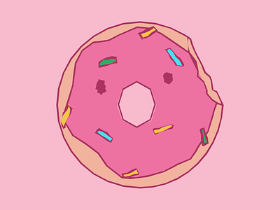 Donut Day! adorable character cute distressed donut donut shop girly handmade illustration kawaii pastel pink san antonio texan