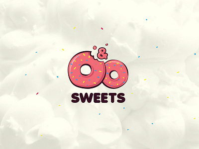 O&O Sweets cake creative donuts logo logotype minimal modern pastry pattiserie sweet