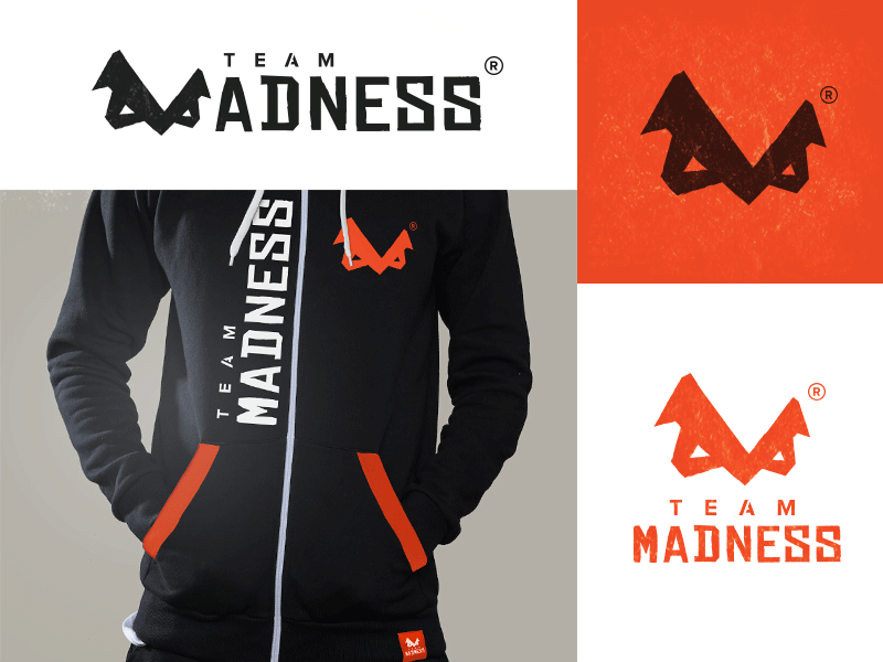Madness Team branding icon logo logo design logotype m orange symbol team