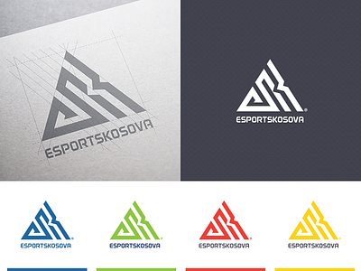 ESK clean colors electronic esports games geometric logo logo design sport symbol
