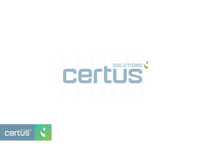 Certus Solutions icon inside logo logo design mark minimal symbol typo typography