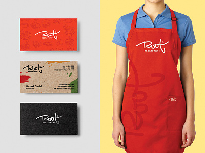 Root 3 food handwritten logo minimal restaurant root type