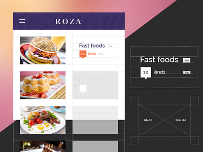 food menu app dimensions food menu minimal restaurant ui