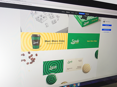 Sach Caffé branding coffee identity logo packaging presentation shop