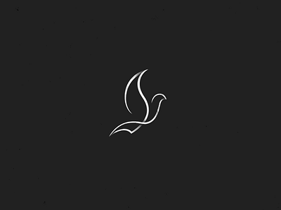 Bird bird dove freedom liberty logo minimal one line outline peace smart symbol