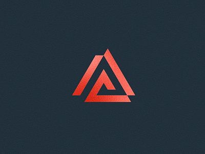 Alfa C alfa color construction futuristic icon logo metalic minimal symbol triangle