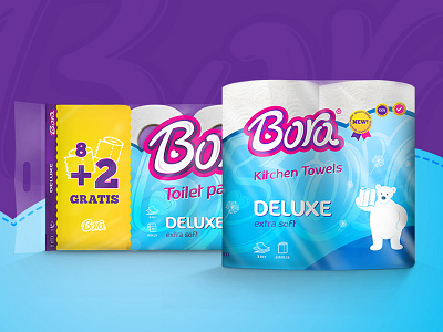 Bora Packages bora colors custom funny hand handwriting logo logotype package packaging snow sweet