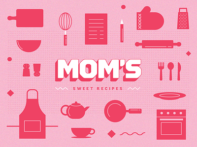 Mom's fork glove icon icons kitchen mom pastry plate recipe spoon sweet tools