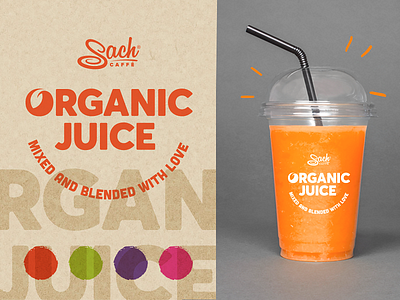 Organic Juice colors drink fresh juice juicy logo organit smoothie summer