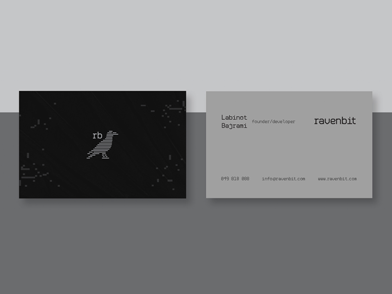 RavenBit BC print paper logo business cards cards bc
