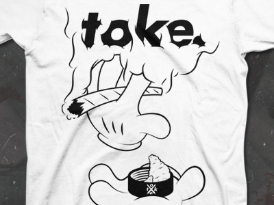 TOKE black and white design illustrator minimal shirt tee toke vector