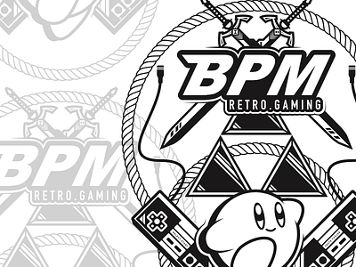 BPM retro gaming black and white bpm clothing design design graphic illustration illustrator vector