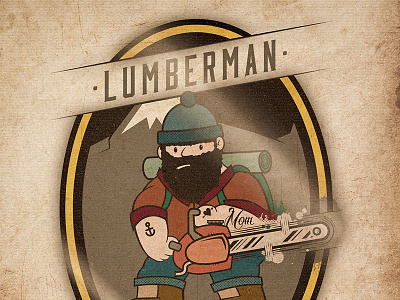 Lumberman daan blom illustration illustrator lumberman photoshop vector