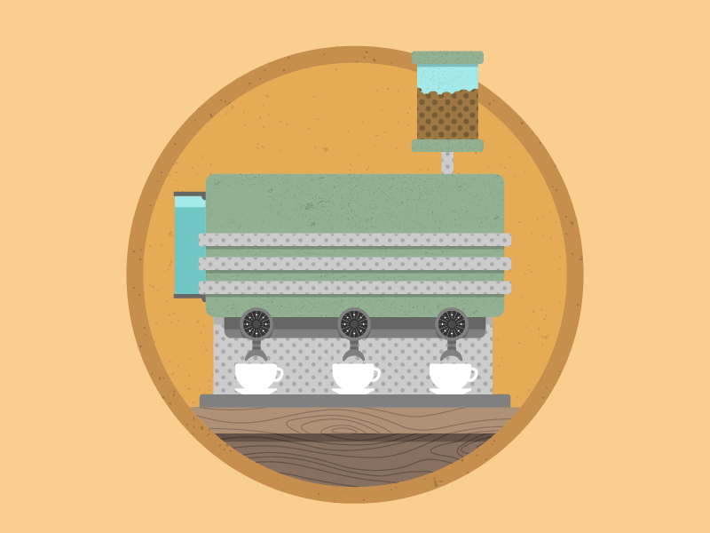 Coffee machine animation