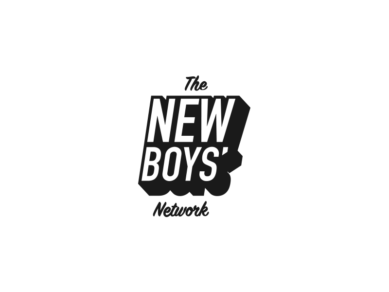 The New Boys' Network branding gif identity logo logotype wordmark