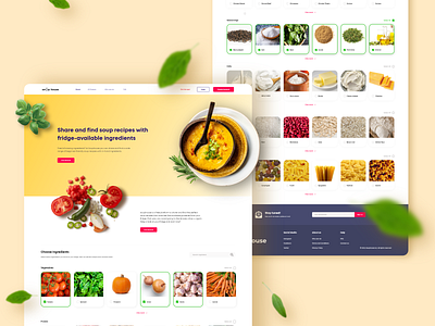 Soup house website details concept food homepage landing layout simple soup ui ux web website design