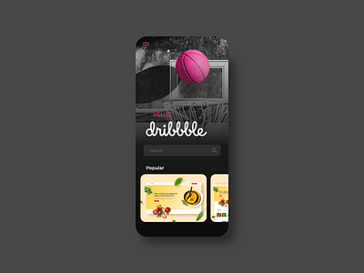 Hello Dribbble! +Invitation concept dribbble dribbble invite landing layout mobile ui website design