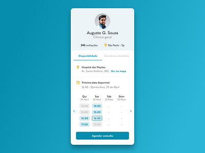 Doctor's Profile #DailyUI - #Day6 app app design appointment concept dailyui design doctor layout mobile profile ui web