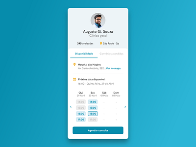 Doctor's Profile #DailyUI - #Day6