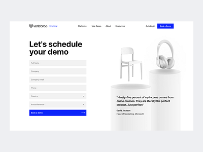 Vertebrae Landing Page