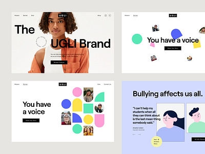 UGLI Website app clean modern redesign ugli ui webdesign website
