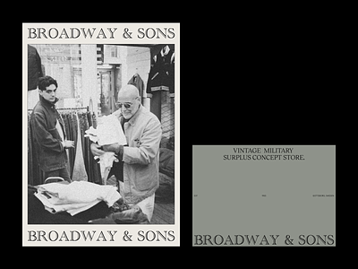 Broadway & Sons clean fashion modern webdesign