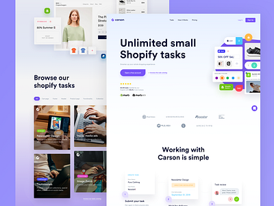 Carson - Landing page