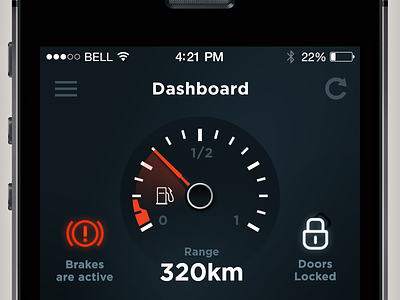 Connected car app car ios smart ui