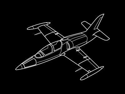L39 Fighter Jet fighter icon jet line