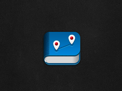 Travel diary book icon