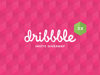 Dribbble Invite Giveaway draft dribbble geometric giveaway invitation invite