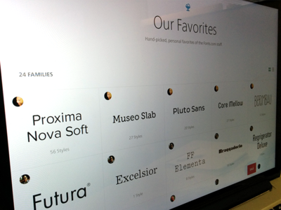 Our Favorites – Fonts.com Team Favorites