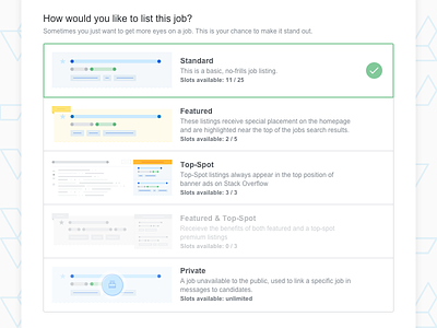 Listing A Job job recruiting sourcing ui ux web