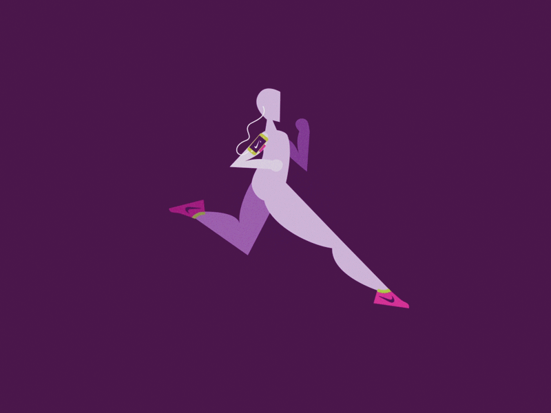Nike Flyknit Runner animation art cycle gif illustration nike run runner sniker