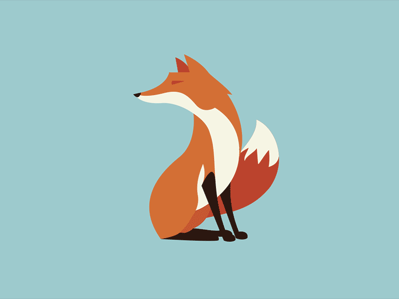 Wiley Fox animation fox gif minimalism simple