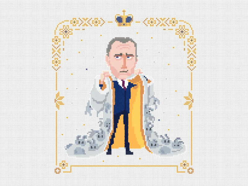 Putin x Fashion of Dynasty animation embroidery fashion gif putin