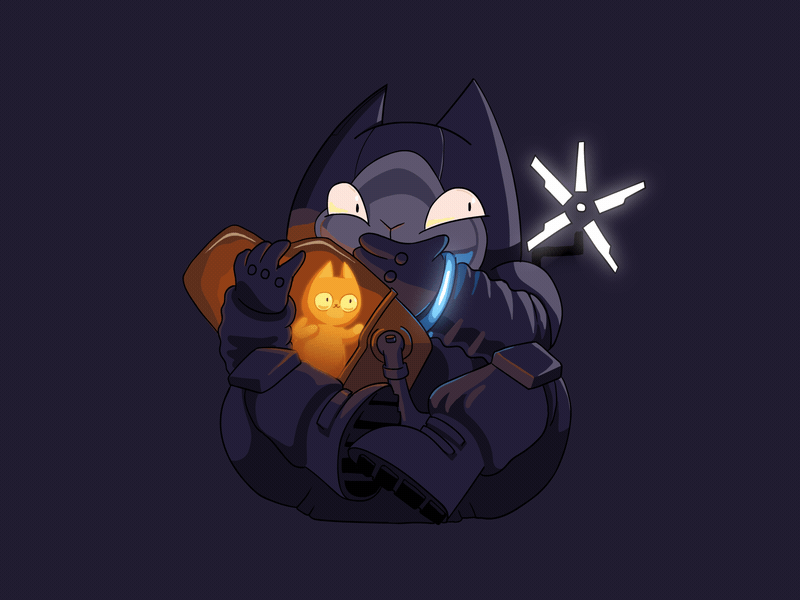 Death Stranding Maneki-Neko animation cat draw gif kojima motion гений