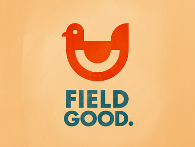 Field Good. branding chicken logo design farmers market flat grocery store logo logo design texture weekly warm up