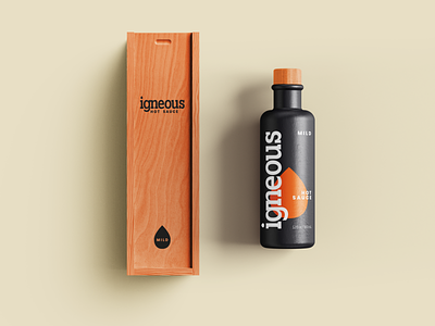 Igneous Hot Sauce bottle design branding hot sauce packaging design weekly warmup