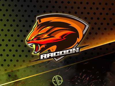 racoon mascot logo gaming animal art branding cartoon design esports gaming graphic illustration logo mascot racoon vector