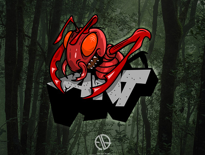 ant mascot logo animal ant art branding cartoon design graphic illustration logo mascot vector