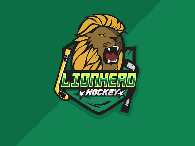 Lionhead team desain hewan hockey hockeyteam lion logo lionhead logo mascot simbol sport team tipografi vektor